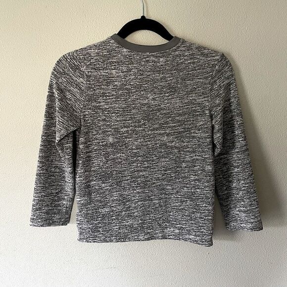 Cat & Jack Heather Gray Long Sleeve Boys Soft Sweater. Size Small (6/7). - Picture 3 of 4